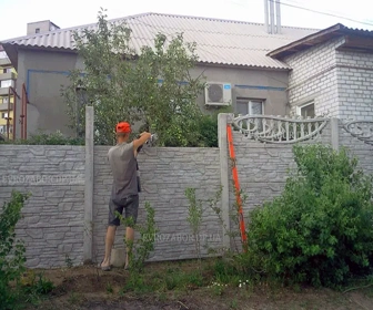 установка еврозабора Днепр