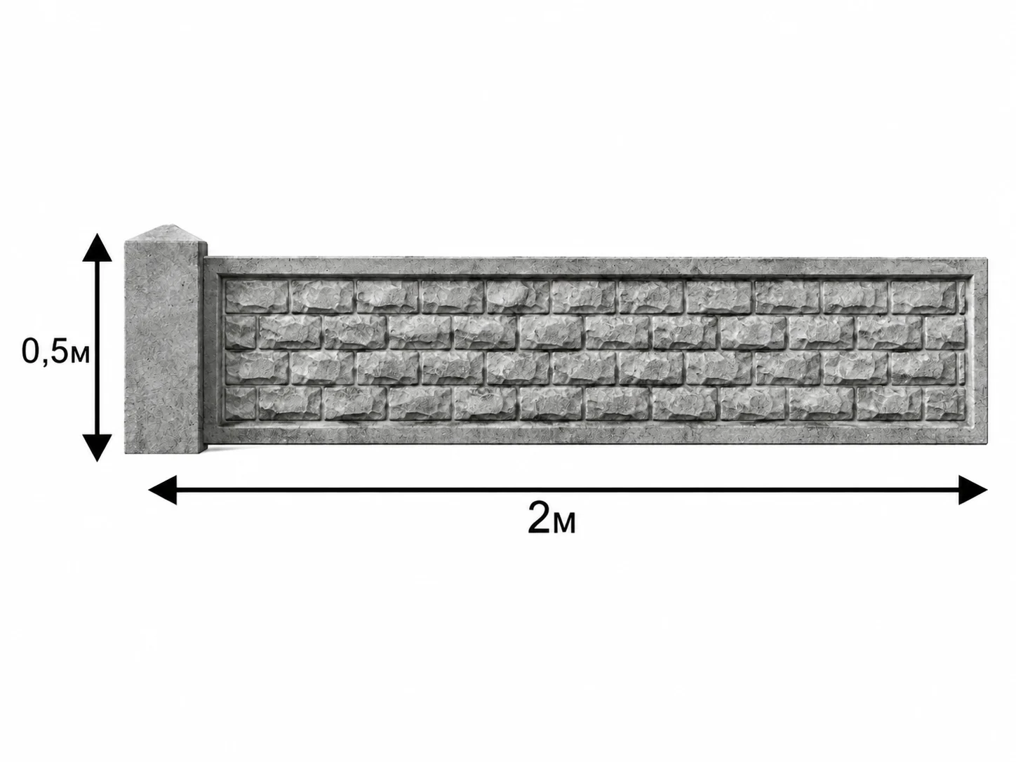 Європаркан 500×2000 мм